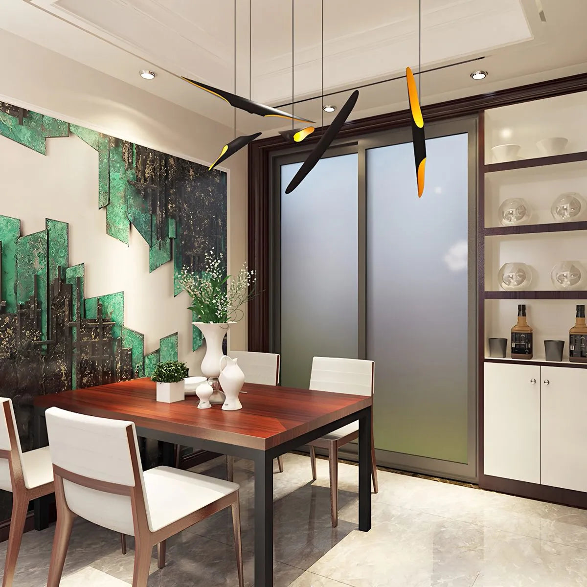 Antizer Coltrane Pipe Pendant Lamp for Dining Room