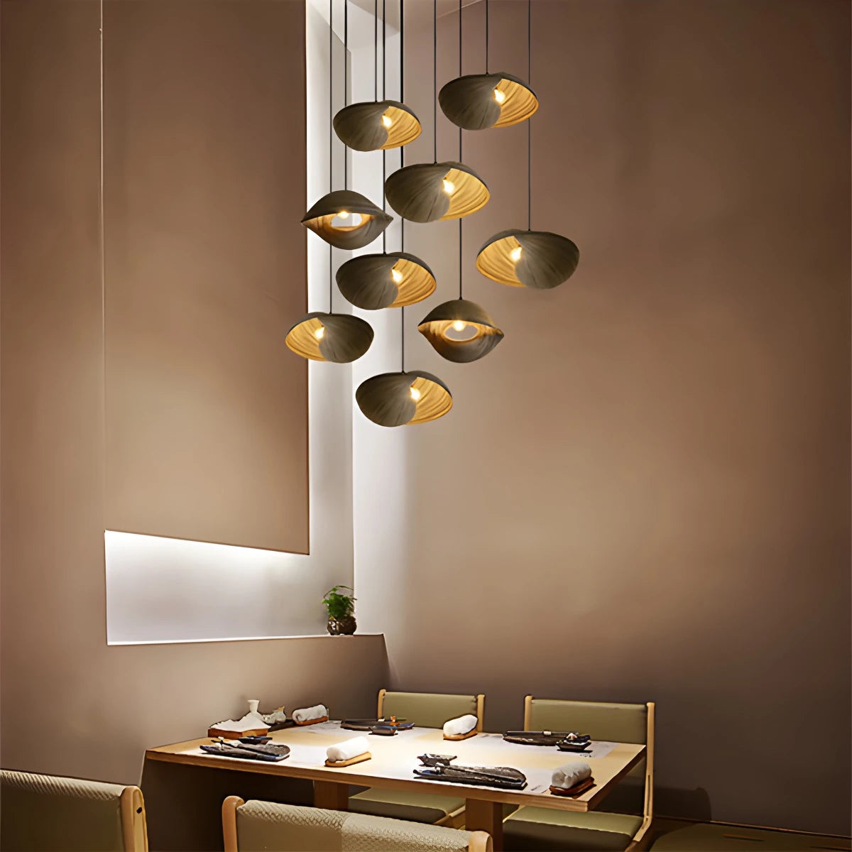 Antizer Creative Art Bamboo Weaving Pendant Light