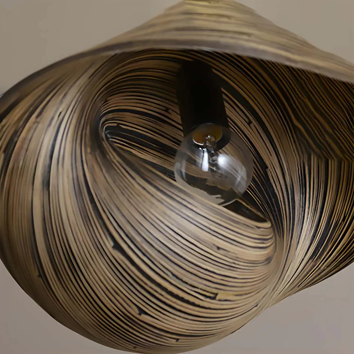 Antizer Creative Art Bamboo Weaving Pendant Light