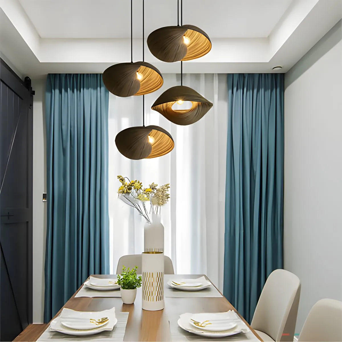 Antizer Creative Art Bamboo Weaving Pendant Light