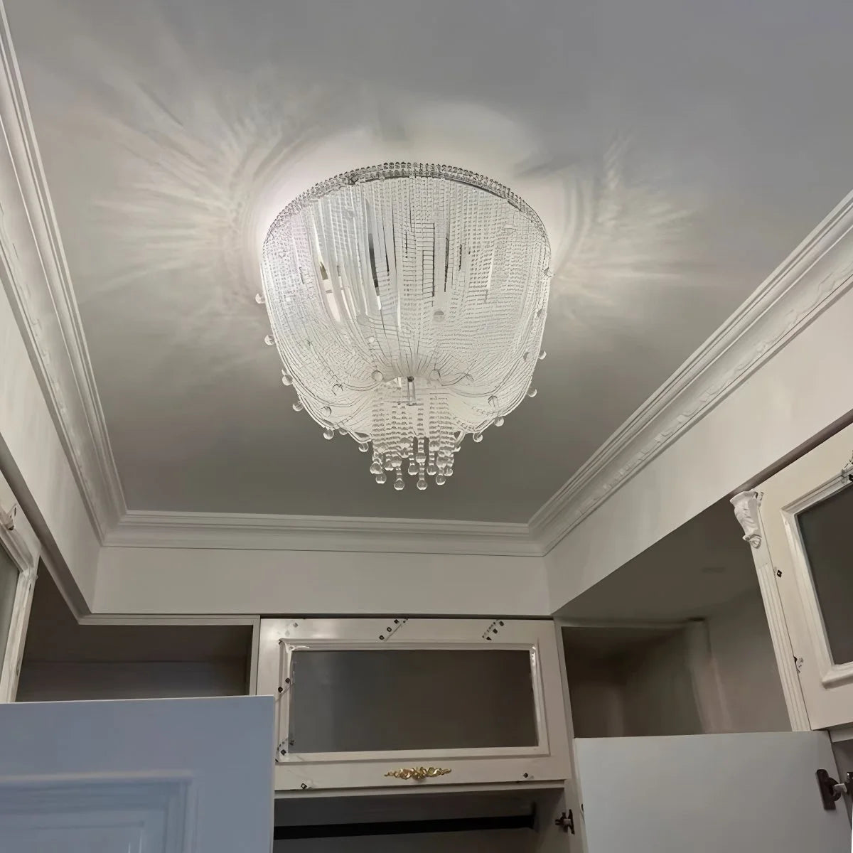 Antizer Creative Crystal Tassel Ceiling Light