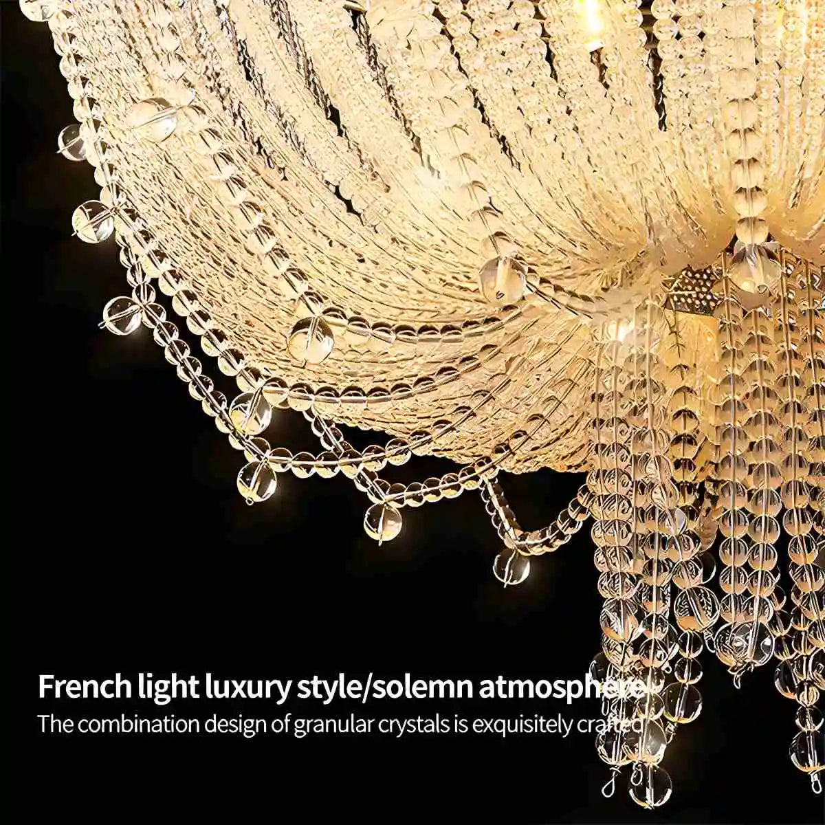Antizer Creative Crystal Tassel Ceiling Light