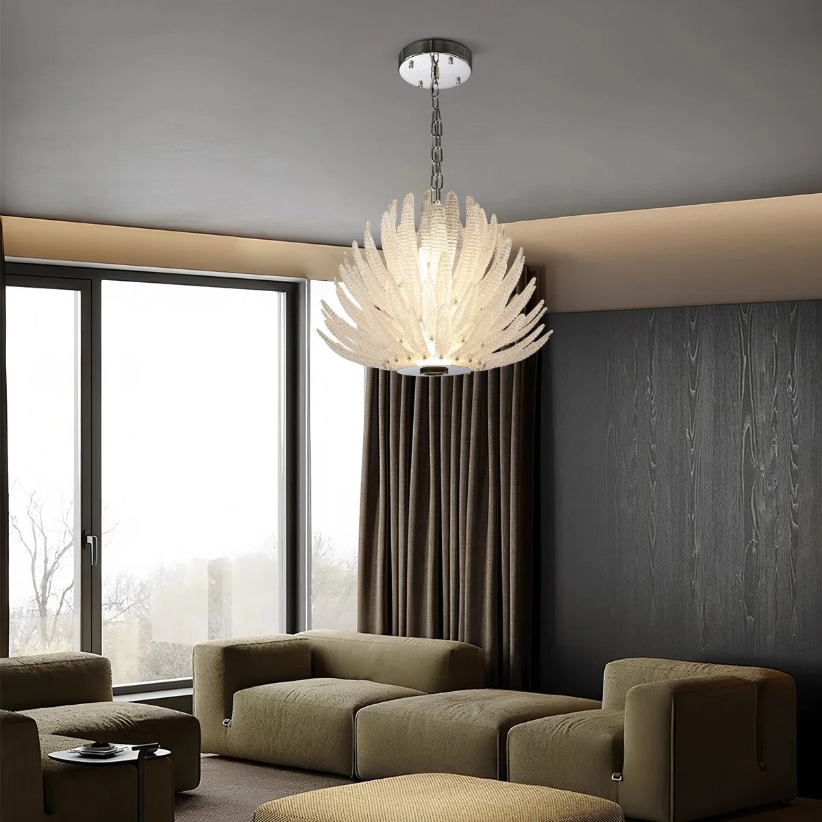 Antizer Creative Pinecone Glass Pendant Light