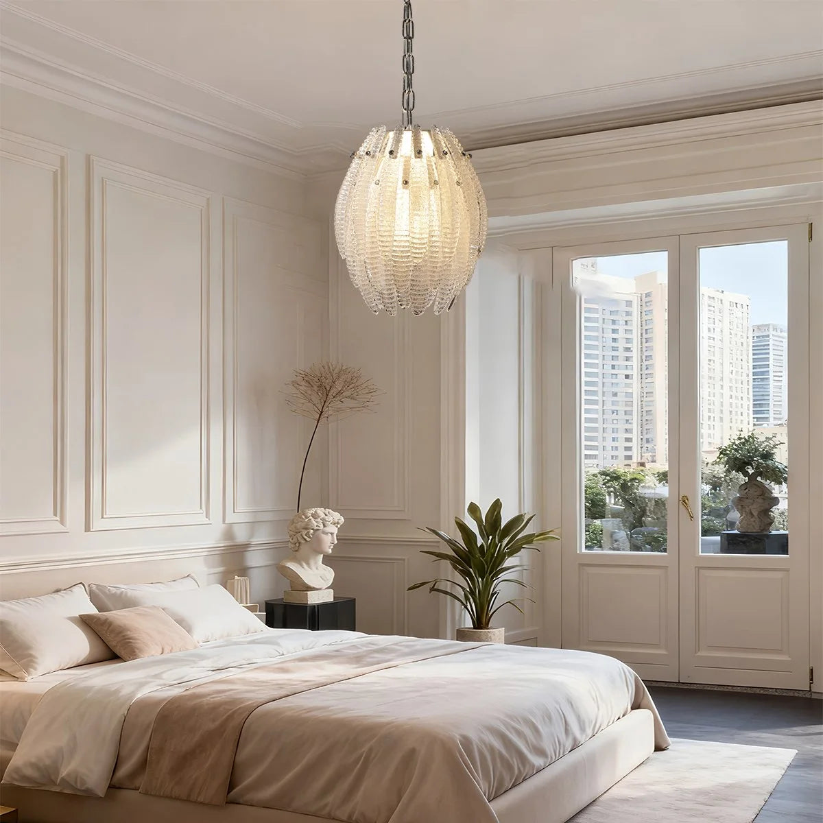 Antizer Creative Pinecone Glass Pendant Light