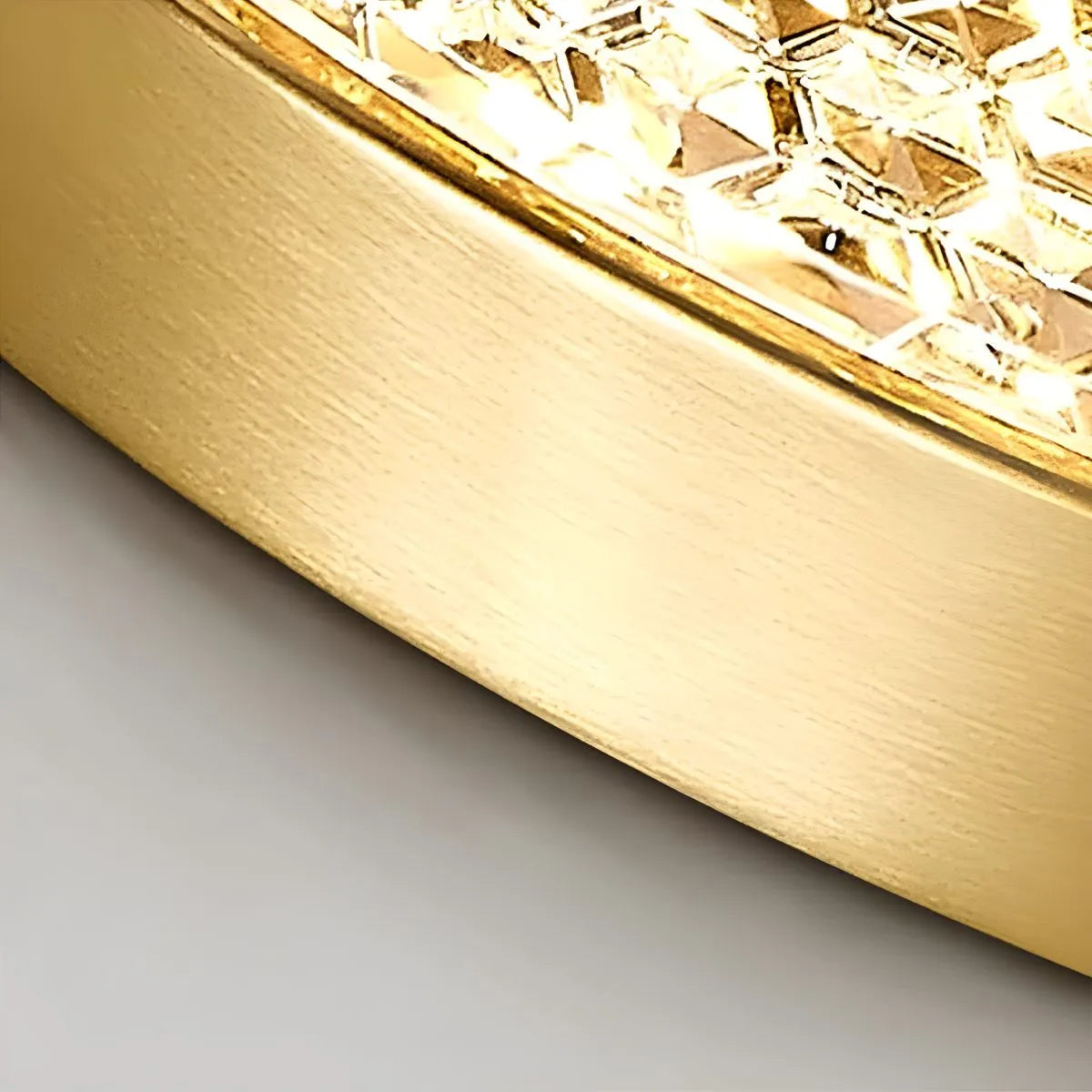 Antizer Ultrathin Circular Crystal Glass Ceiling Light