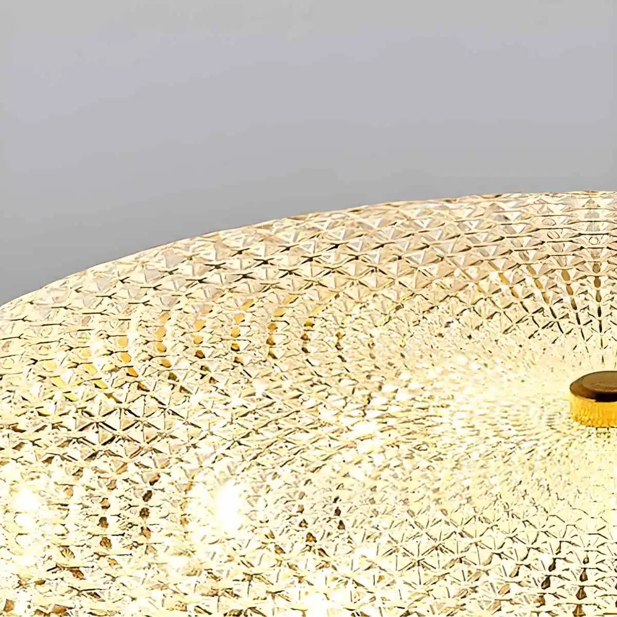 Antizer Ultrathin Circular Crystal Glass Ceiling Light