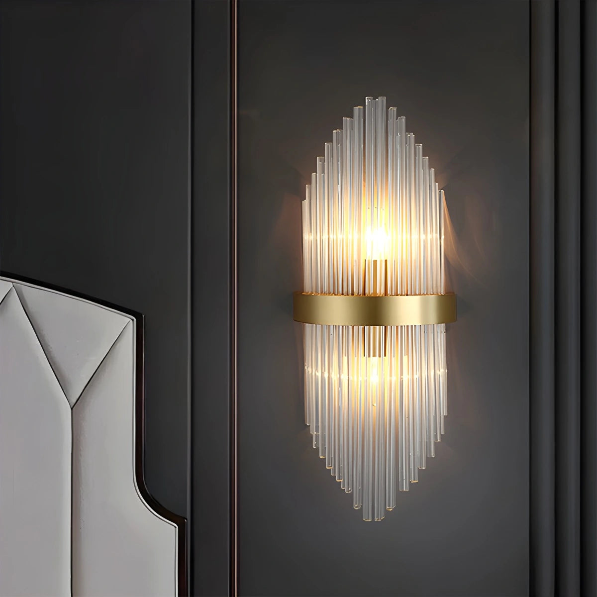 Antizer Crystal Glass Luxury Wall Sconce