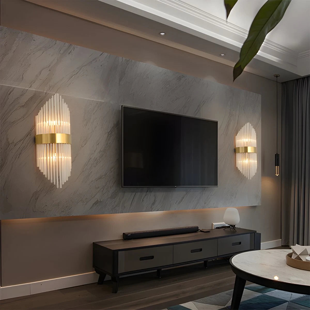 Antizer Crystal Glass Luxury Wall Sconce