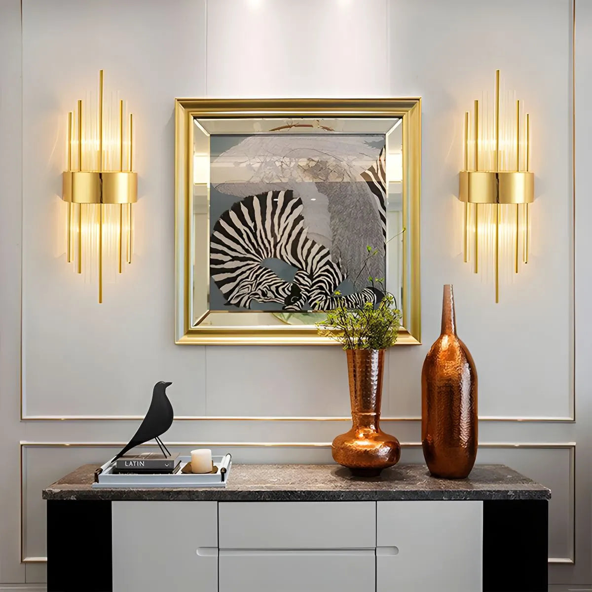 Antizer Crystal Glass Luxury Wall Sconce