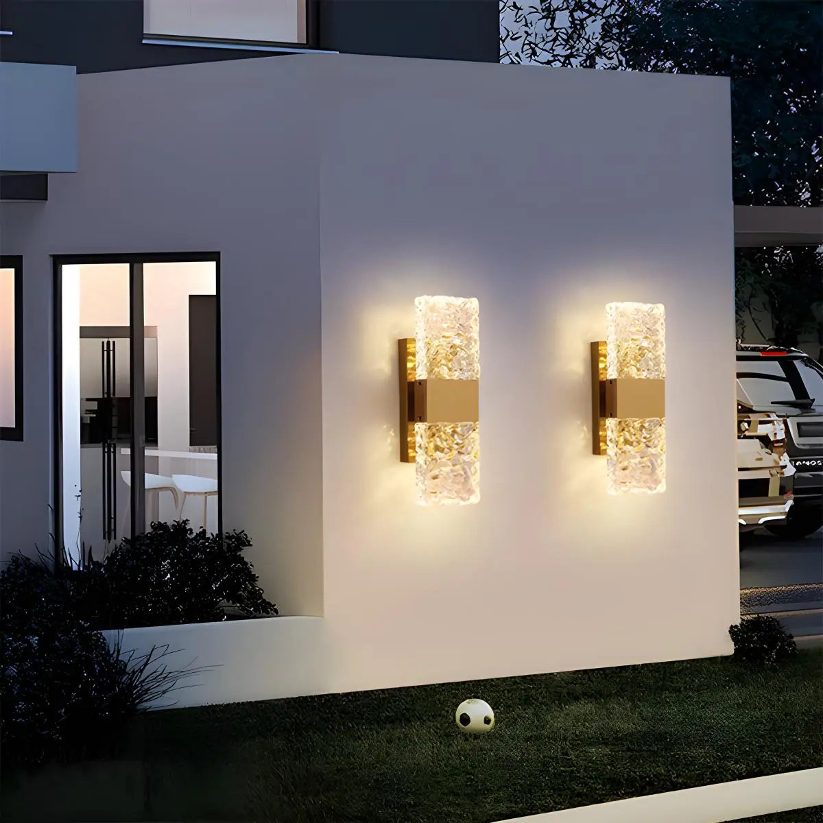 Antizer Crystal Glass Luxury Wall Sconce