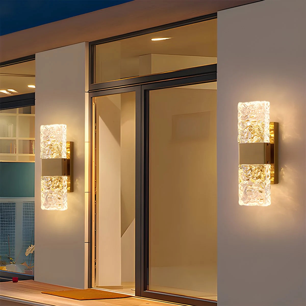 Antizer Crystal Glass Luxury Wall Sconce