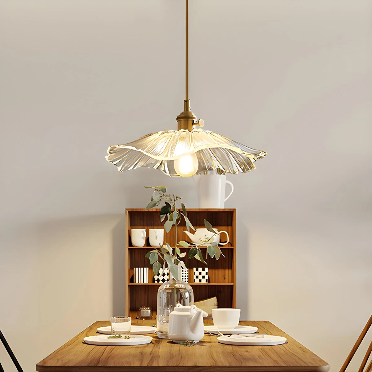 Antizer European Style Copper Glass Ceiling Lamp-J