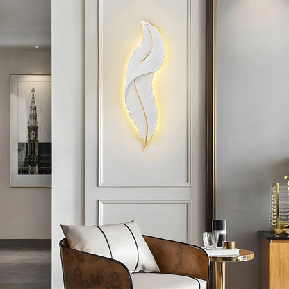 Antizer Feather Wall Lamp for Bedroom