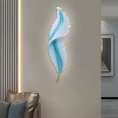 Antizer Feather Wall Lamp for Bedroom