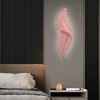 Antizer Feather Wall Lamp for Bedroom