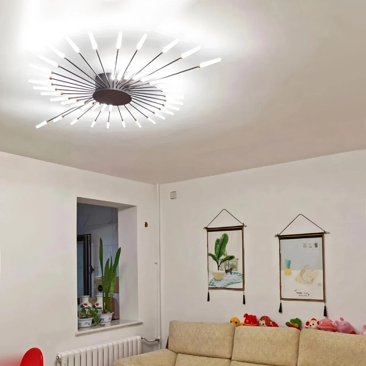 Antizer Fireworks Starburst Ceiling Light