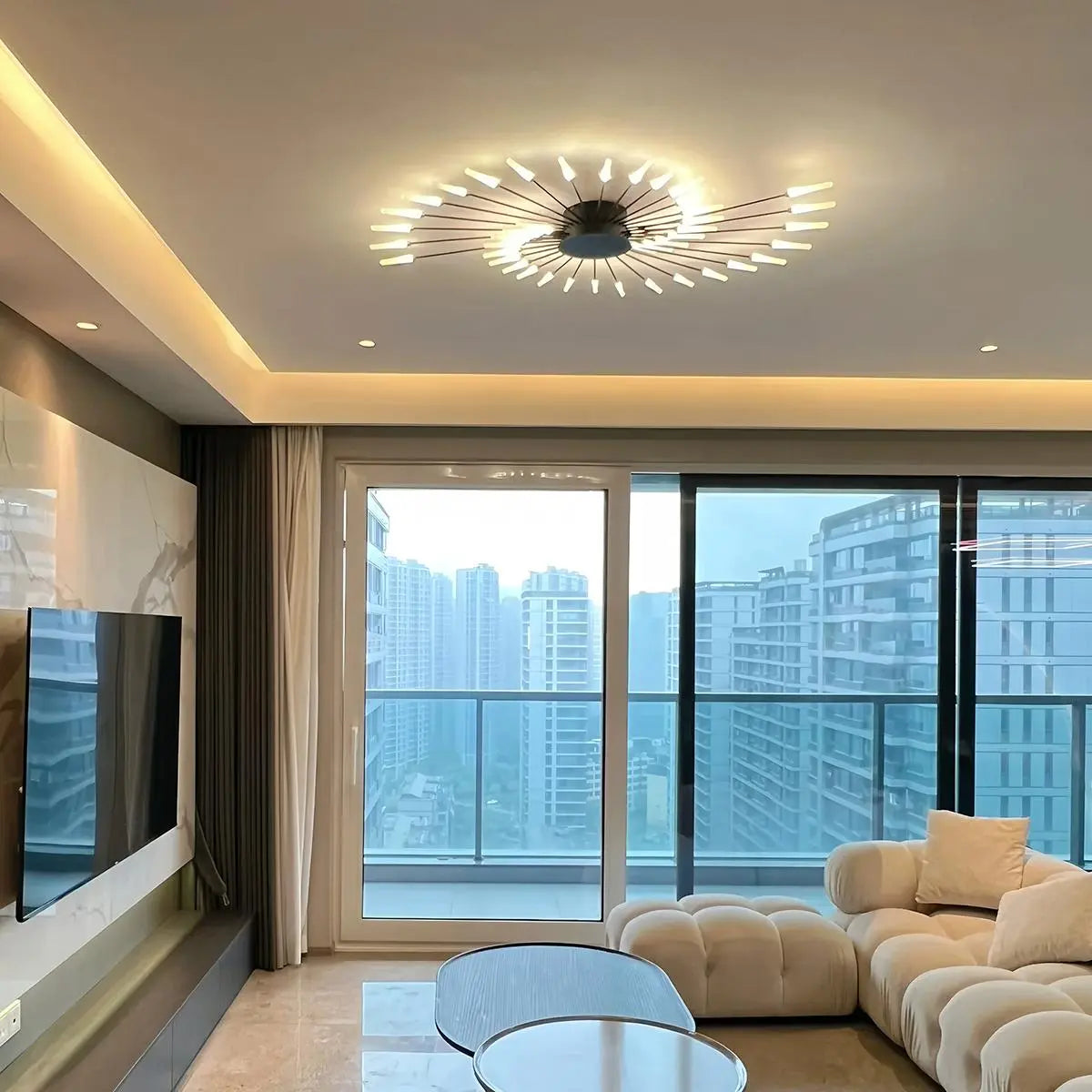 Antizer Fireworks Starburst Ceiling Light