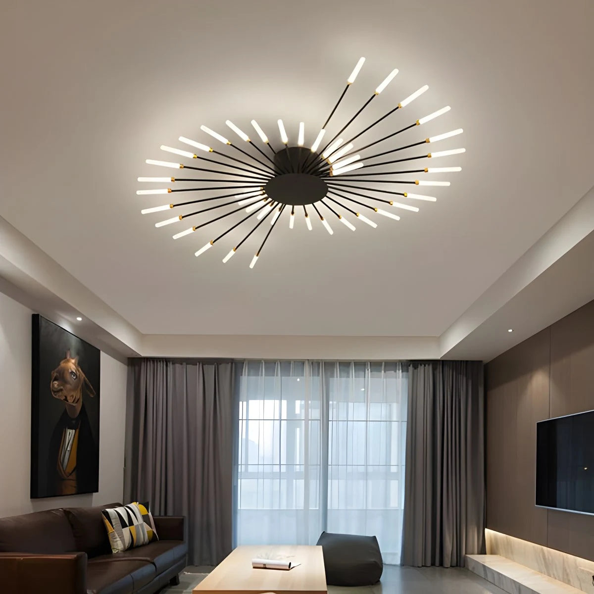 Antizer Fireworks Starburst Ceiling Light