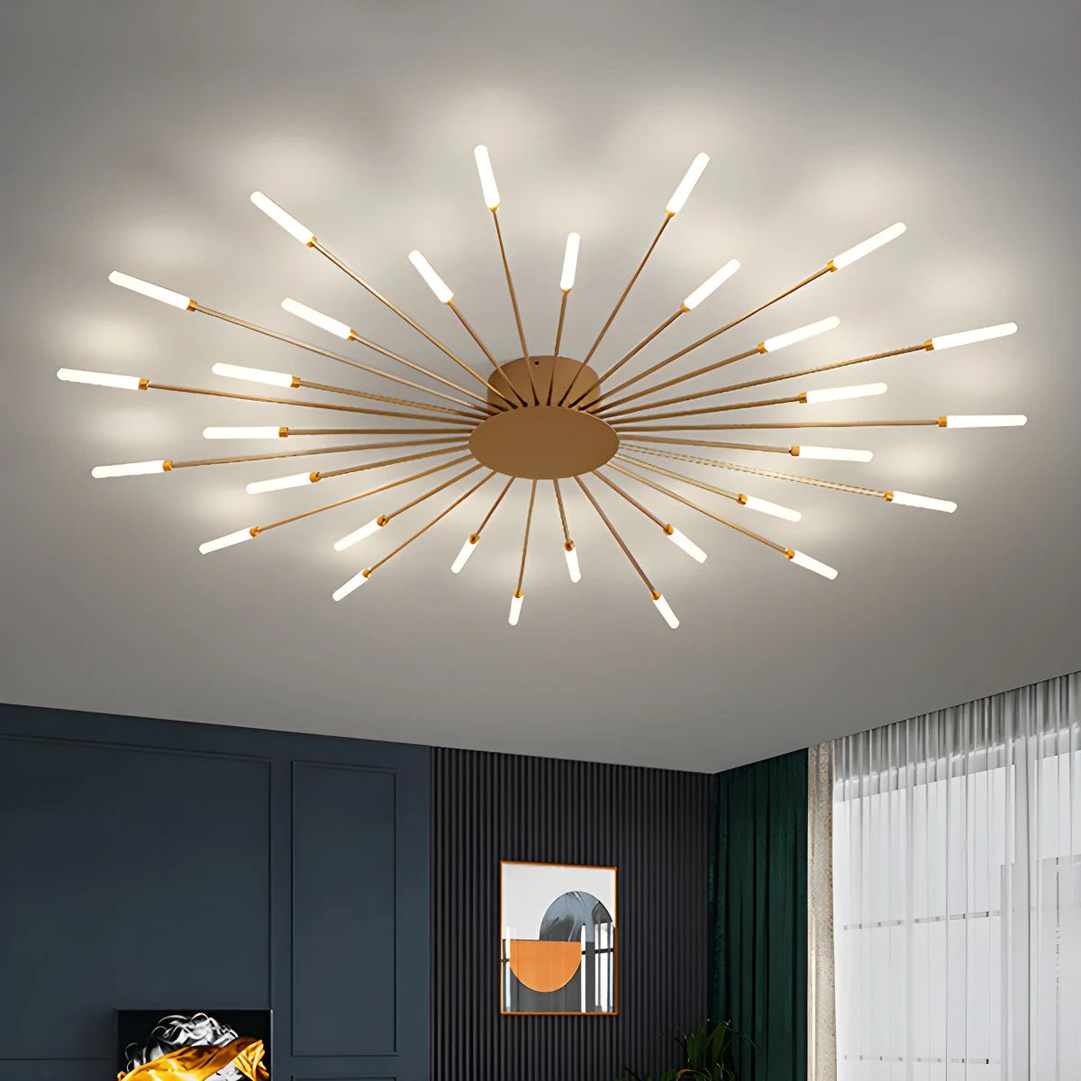 Antizer Fireworks Starburst Ceiling Light