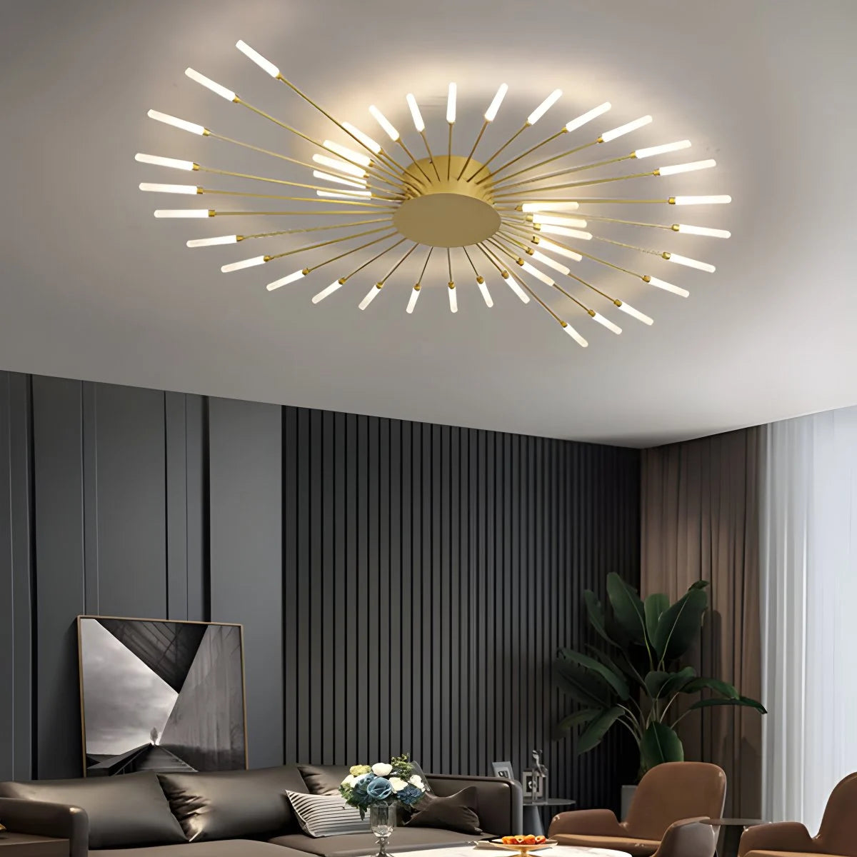 Antizer Fireworks Starburst Ceiling Light