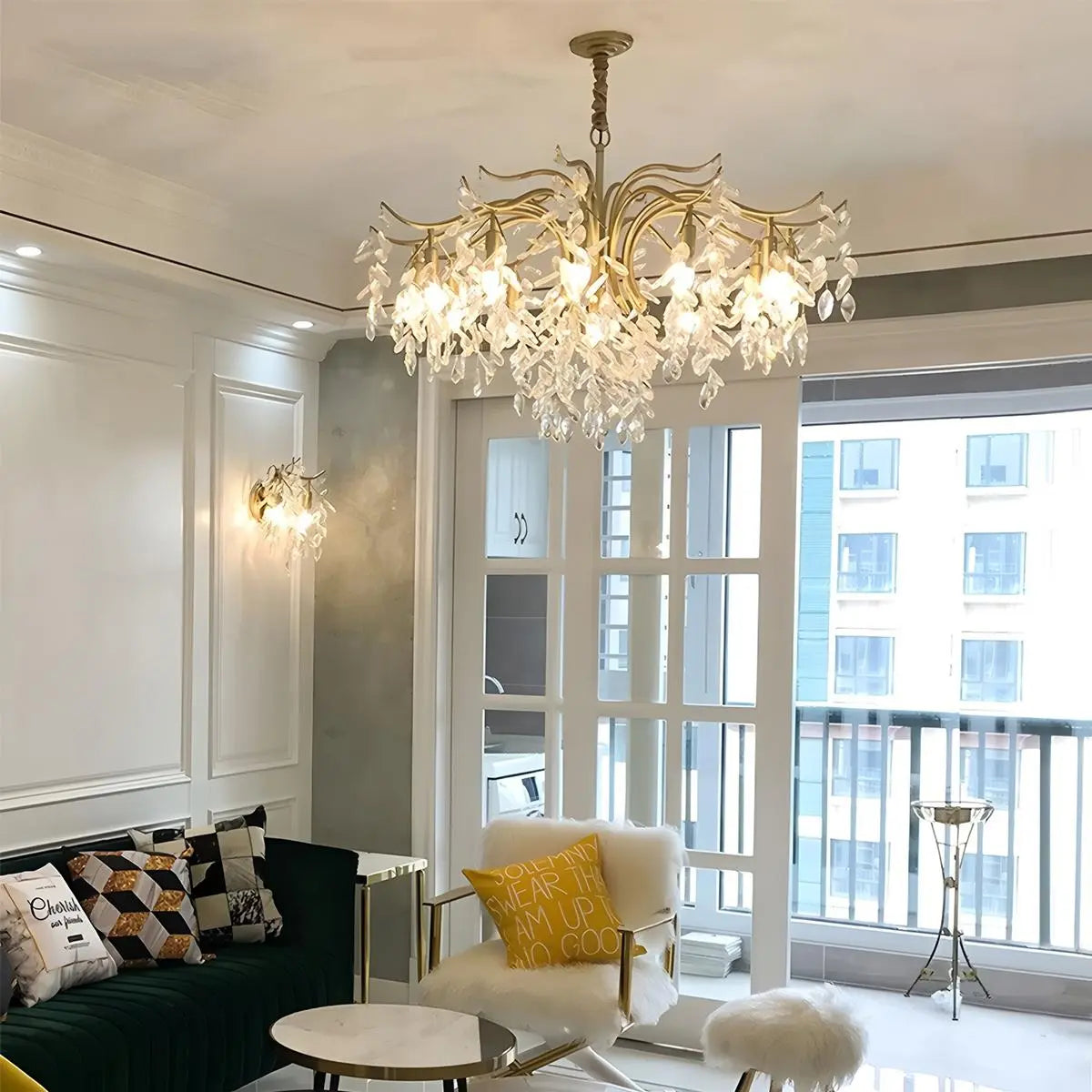 Antizer French Light Luxury Crystal Chandelier