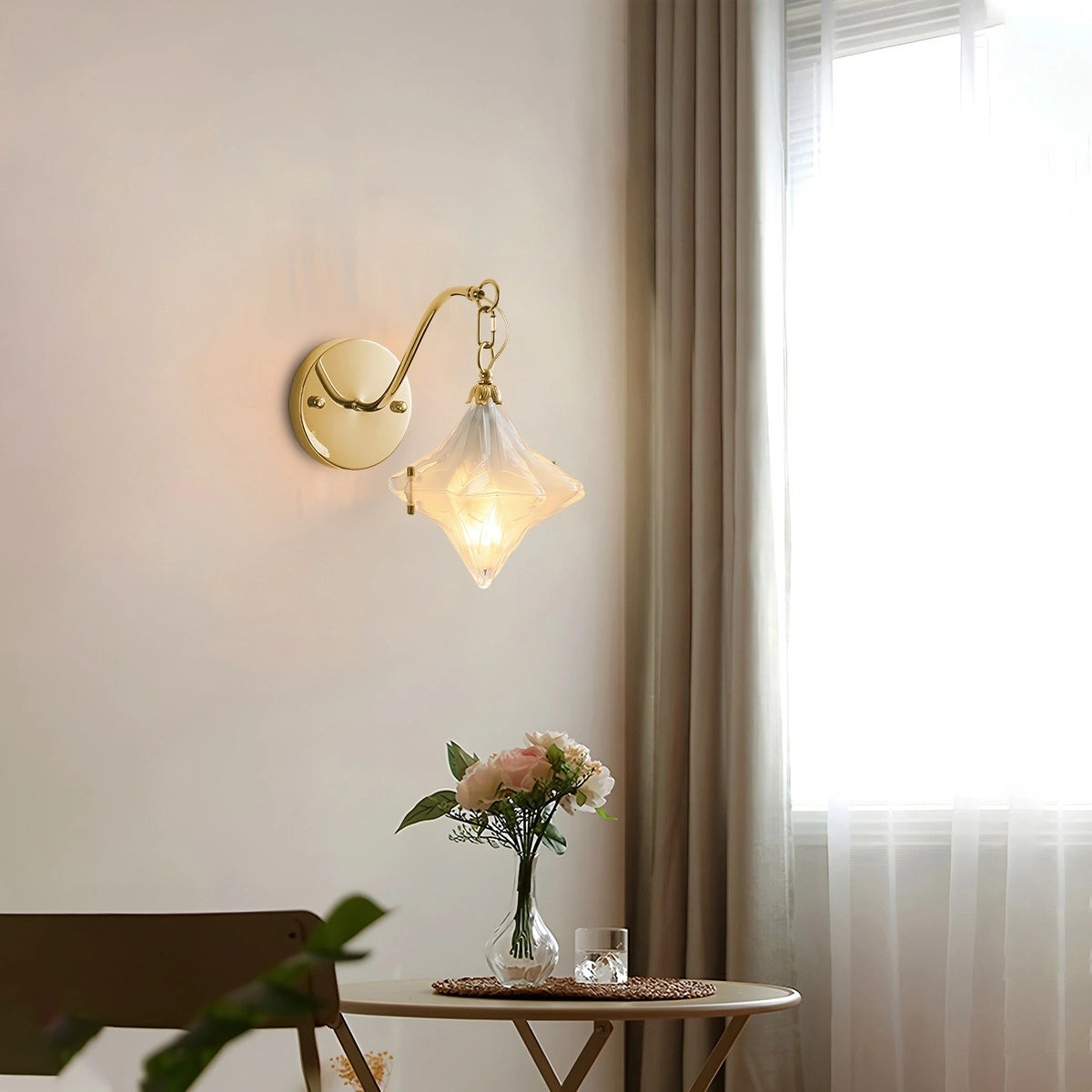 Antizer French Murano Star Glass Pendant Light