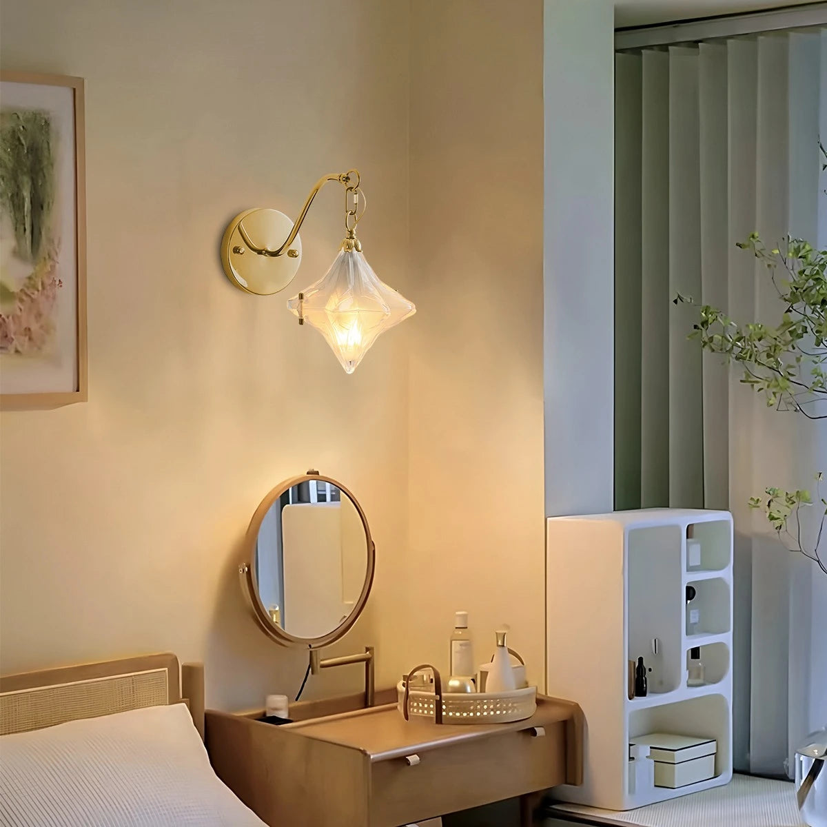 Antizer French Murano Star Glass Pendant Light