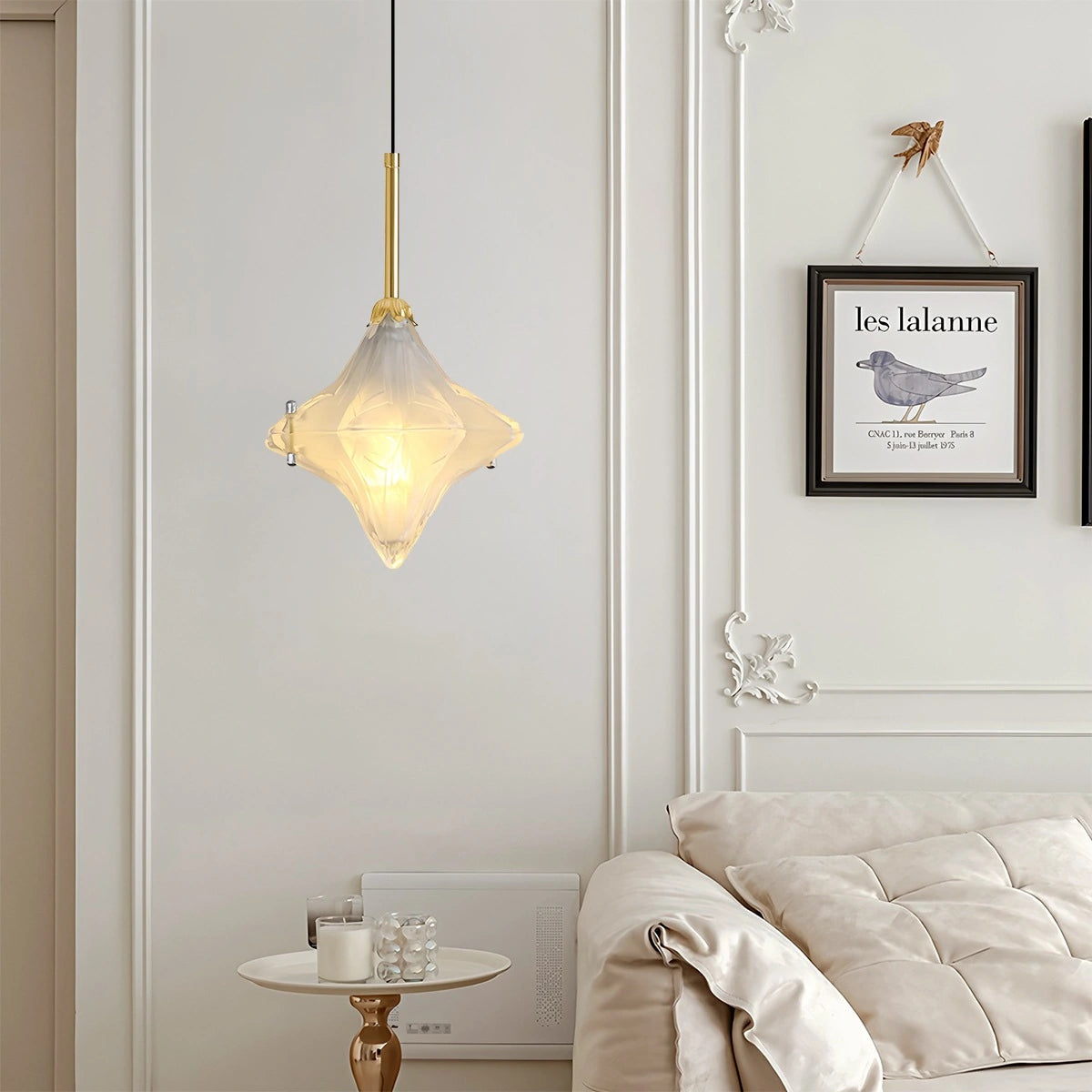 Antizer French Murano Star Glass Pendant Light