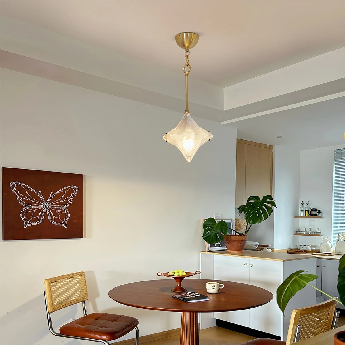 Antizer French Murano Star Glass Pendant Light