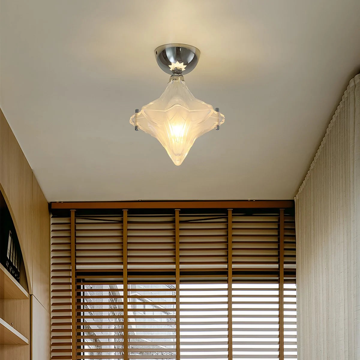 Antizer French Murano Star Glass Pendant Light