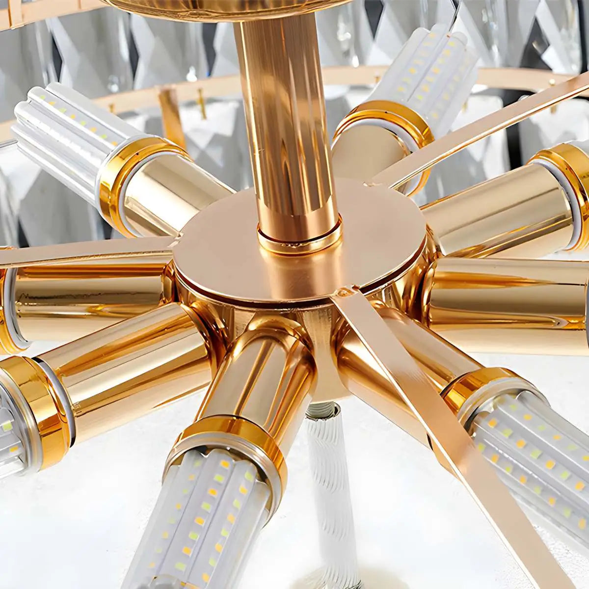 Antizer French Vintage Crystal Ceiling Chandelier