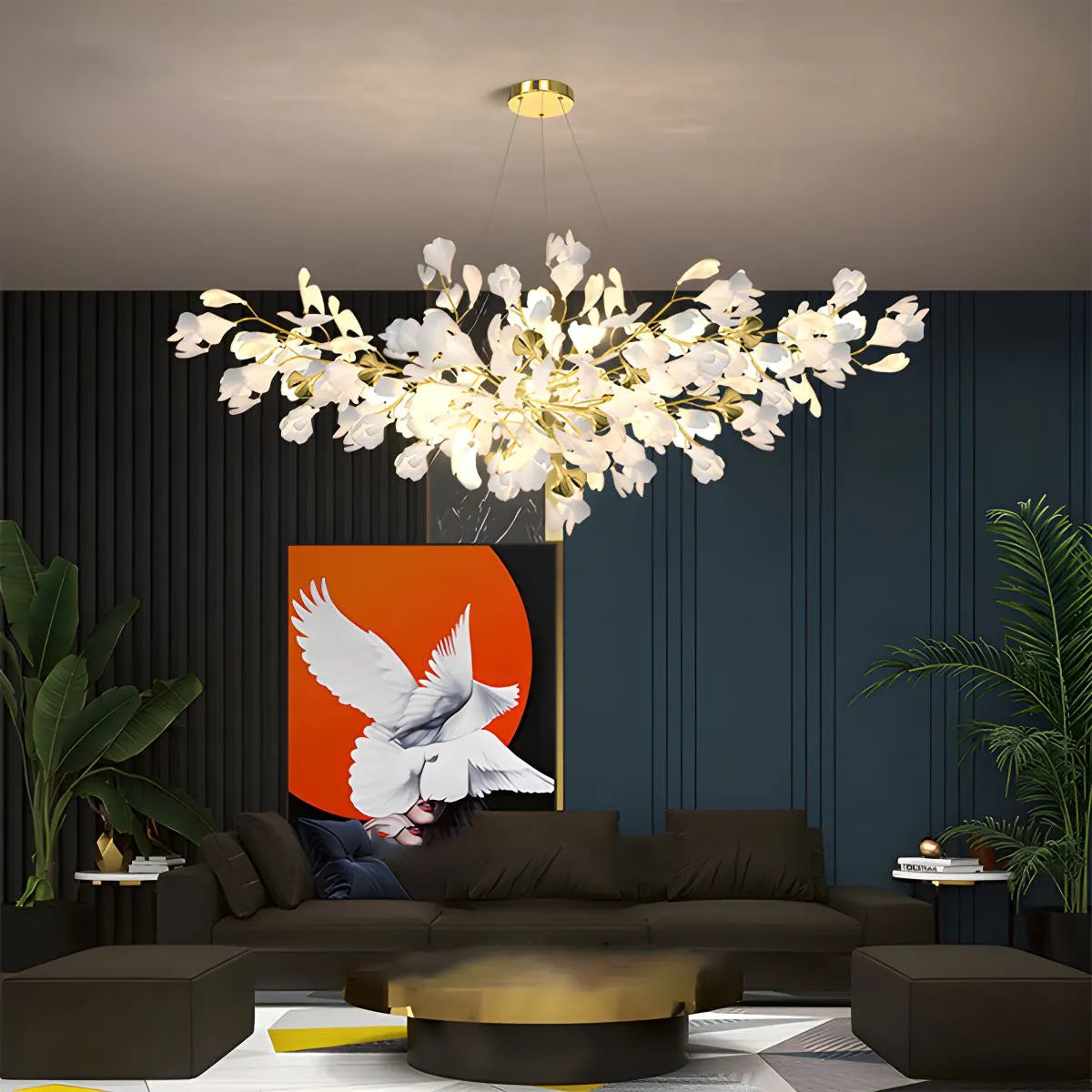 Antizer Gingko Chandeliers-B for Living Room