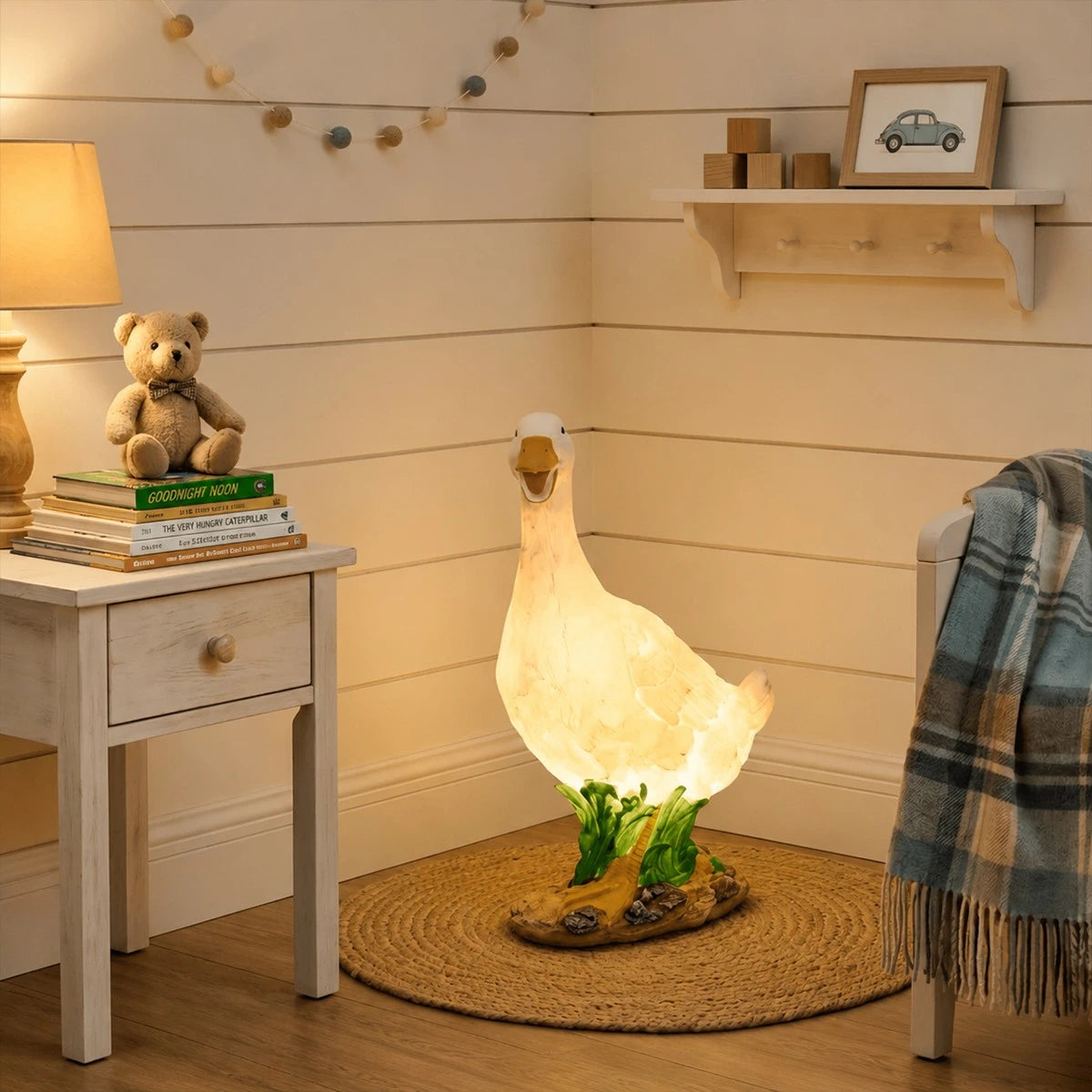 Antizer Goose Resin Outdoor Floor Lamp