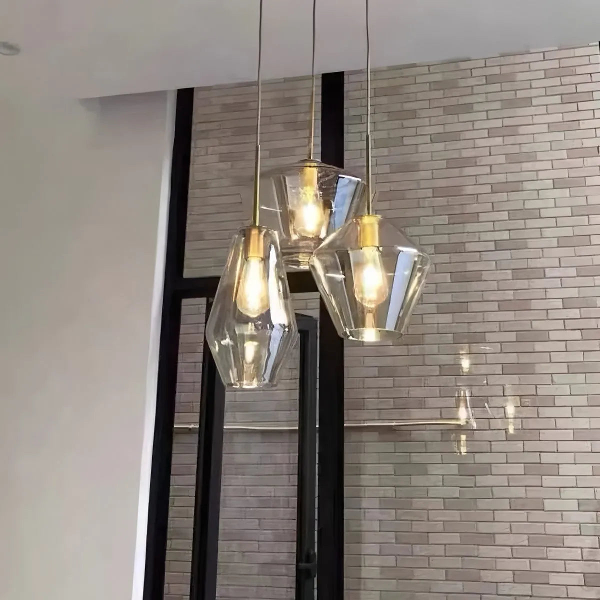 Antizer Hailie Clear Glass Pendant Light for Kitchen