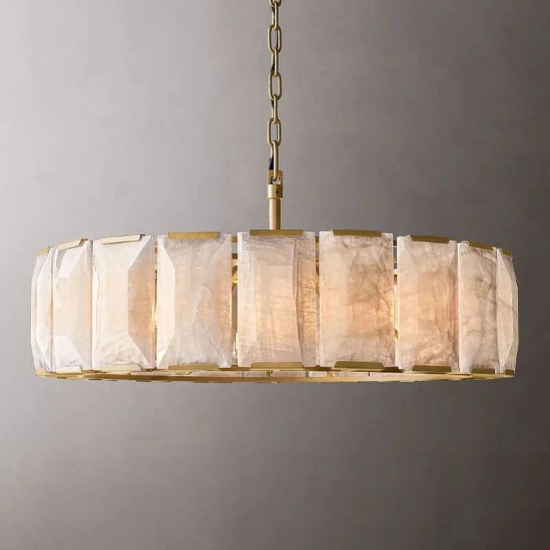 Antizer Harlow Calcite Round Chandelier