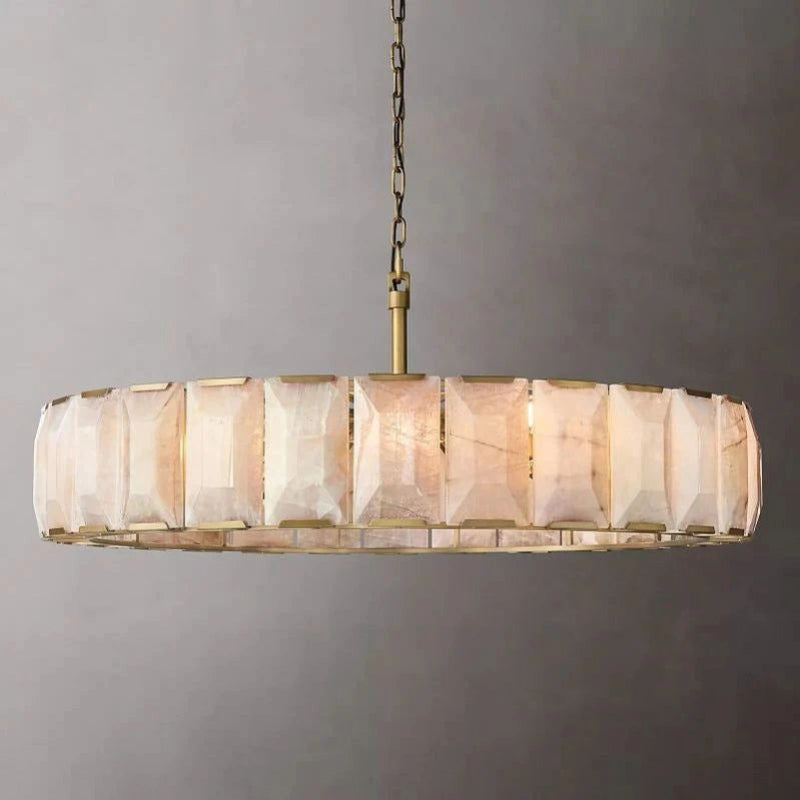Antizer Harlow Calcite Round Chandelier