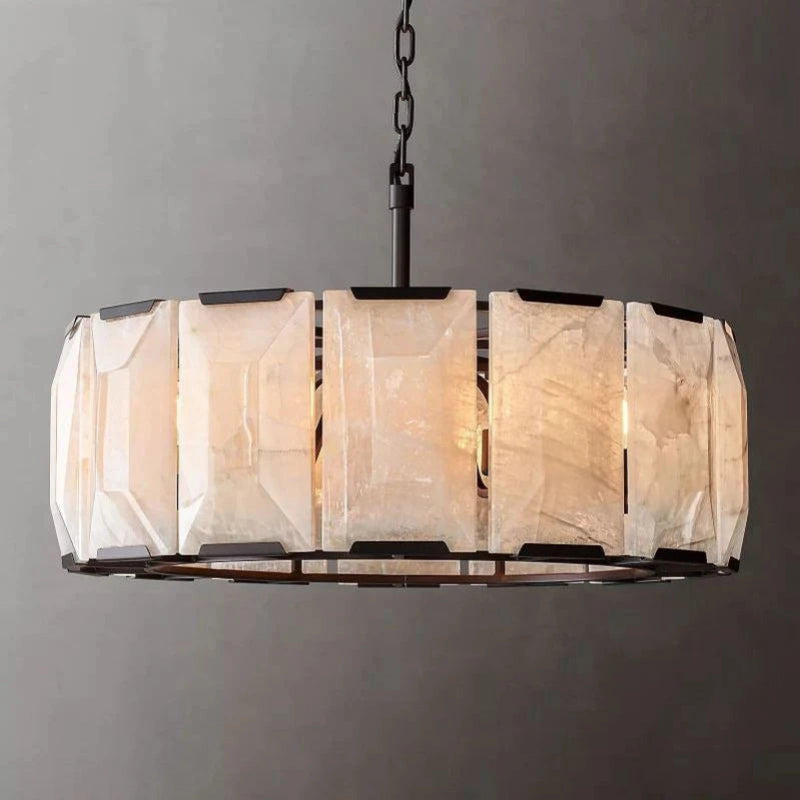 Antizer Harlow Calcite Round Chandelier