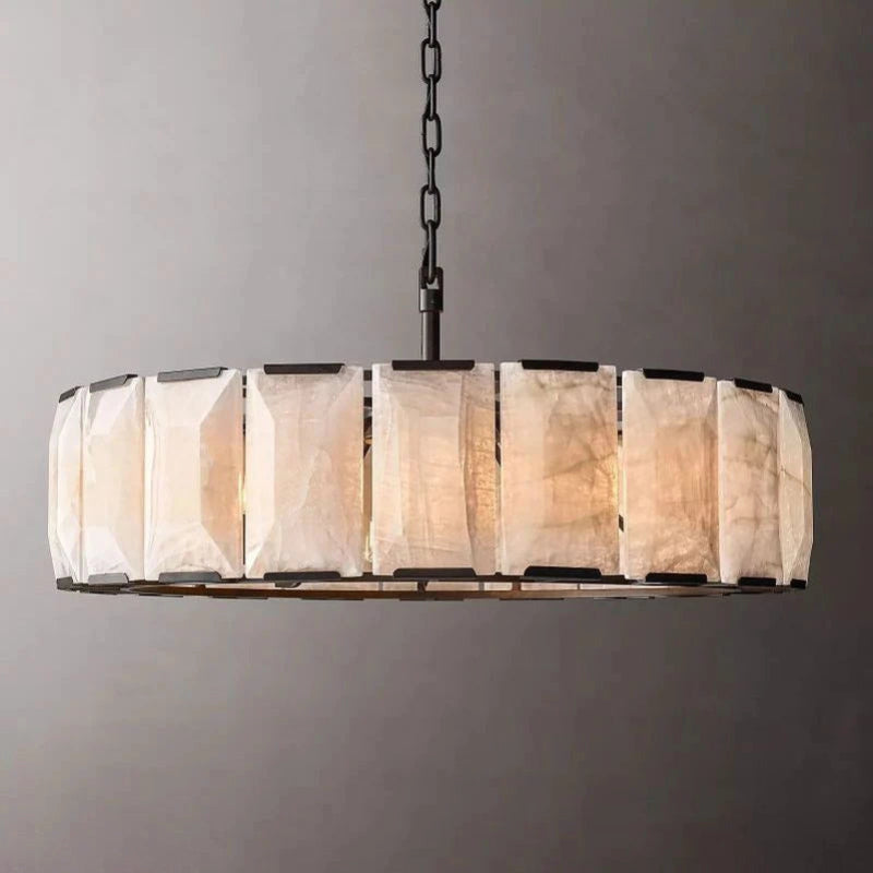 Antizer Harlow Calcite Round Chandelier