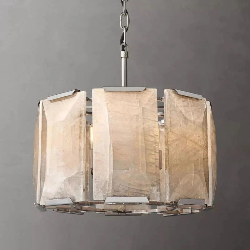 Antizer Harlow Calcite Round Chandelier