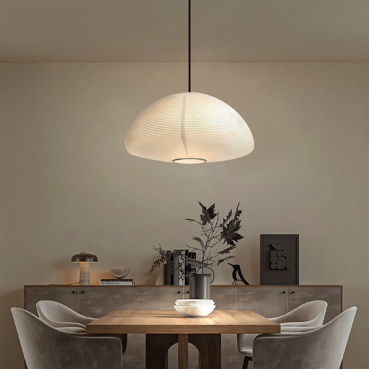 Antizer Hikari Paper Lantern Pendant Light for Bedroom