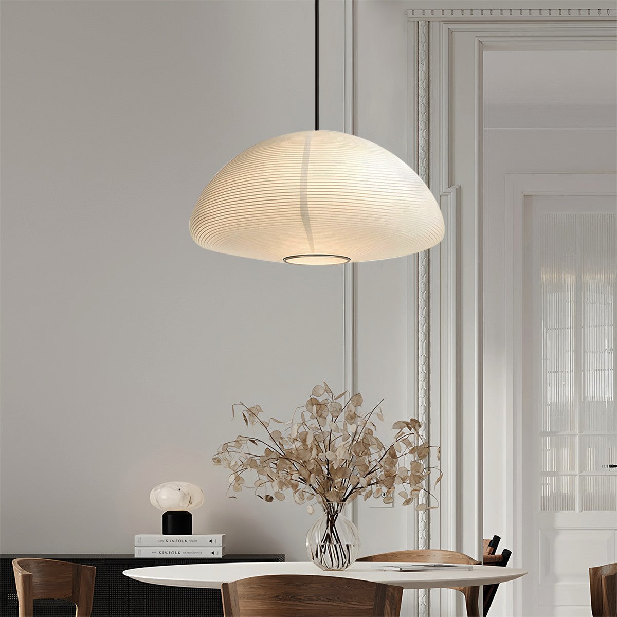 Antizer Hikari Paper Lantern Pendant Light for Bedroom