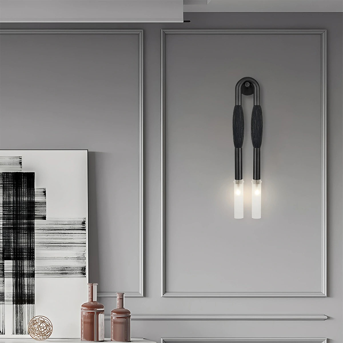 Antizer Horsehair U-Shaped Wall Lamp