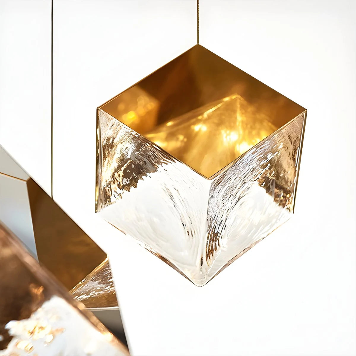 Antizer Ice Cube Textured Glass Chandelier