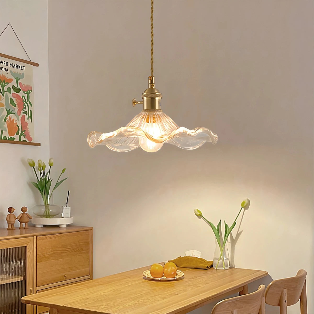 Antizer Isabel Glass Pendant Light for Kitchen Island
