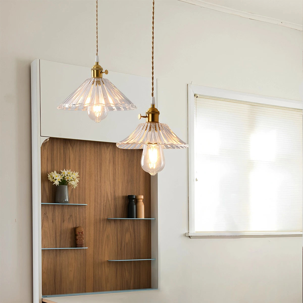 Antizer Isabel Glass Pendant Light for Kitchen Island