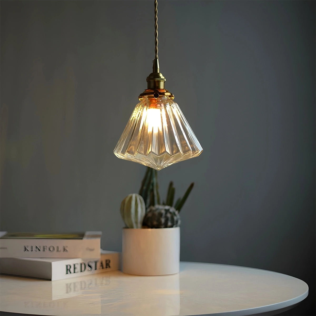 Antizer Isabel Glass Pendant Light for Kitchen Island