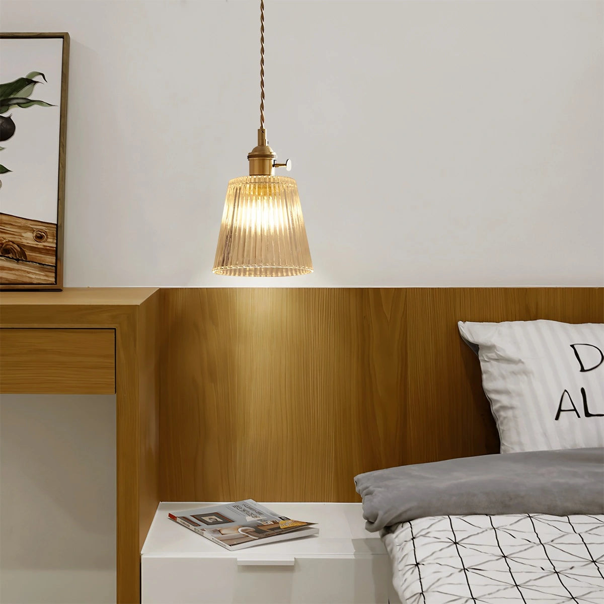 Antizer Isabel Glass Pendant Light for Kitchen Island