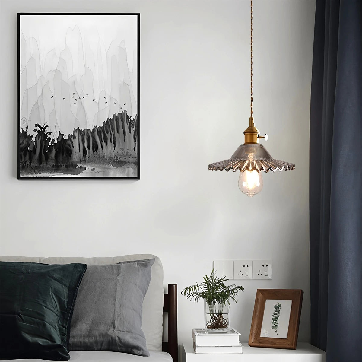 Antizer Isabel Glass Pendant Light for Kitchen Island