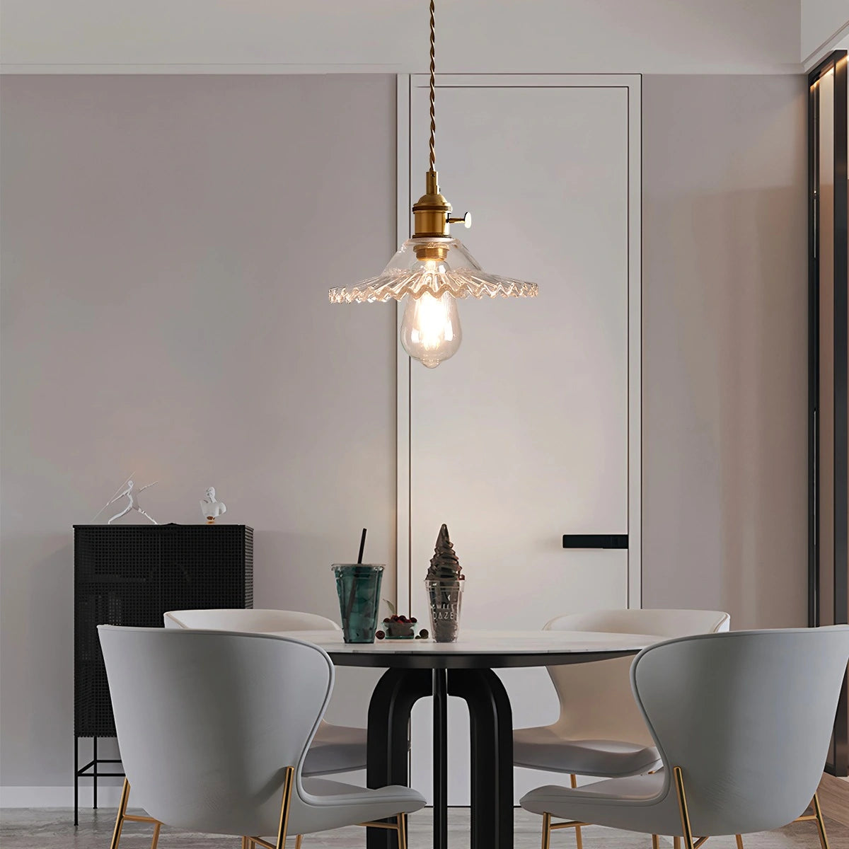 Antizer Isabel Glass Pendant Light for Kitchen Island