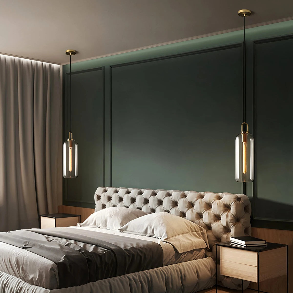 Antizer Kanani Frosted Glass Pendant Light for Kitchen